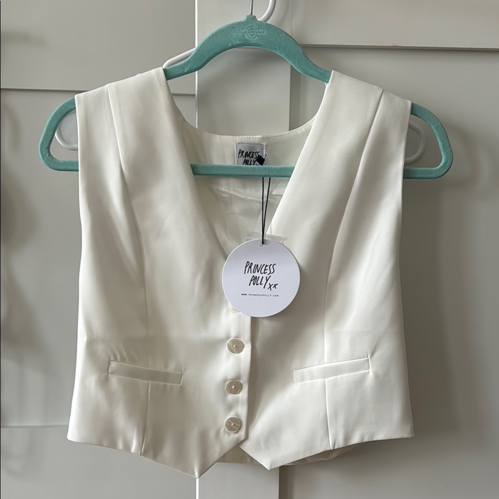Princess Polly Cream Vest